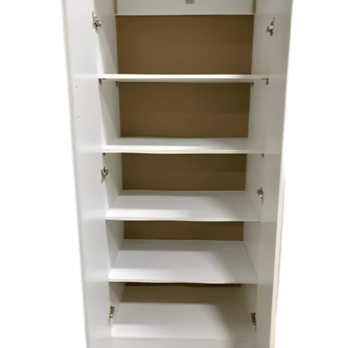 2 door wardrobe with shelves