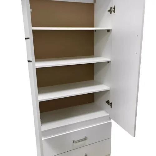 Excellent look, 2 door wardrobe, drawer and Shelves inside, fast delivery