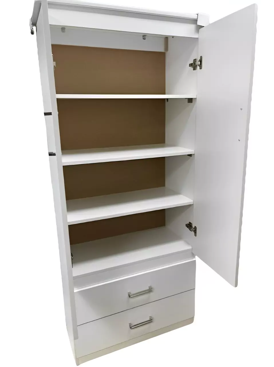 Excellent look, 2 door wardrobe with mirror, drawer and hanging inside, fast delivery - Image 2
