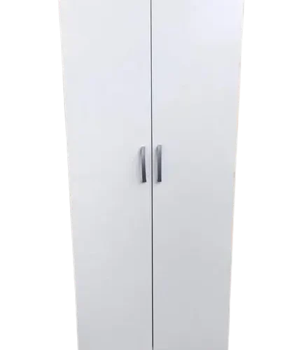 Durable 2 door wardrobe shelves inside, fast delivery