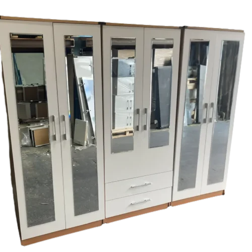 Door with shelves